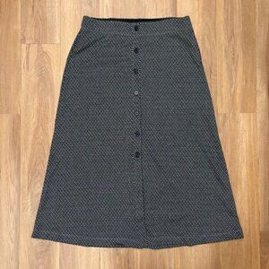 Max Studio Maxi Skirt | Black & White Plaid | Whimsigoth Dark Academia